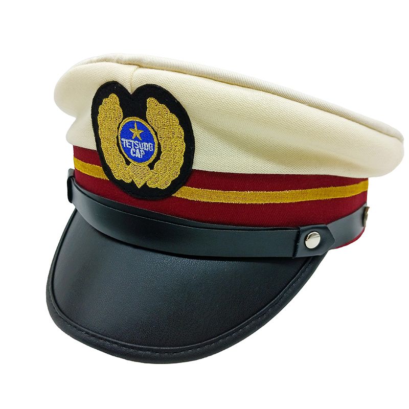 電車　帽子 鉄道キッズ 車掌＆運転士 なりきり帽子(白) ぼうし キャップ CAP