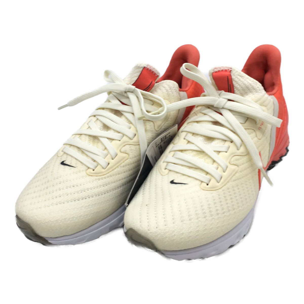 未使用品 ナイキ NIKE ゴルフシューズ 23.5 ホワイト オレンジ エアズーム インフィニテイ ツアー スパイクレス