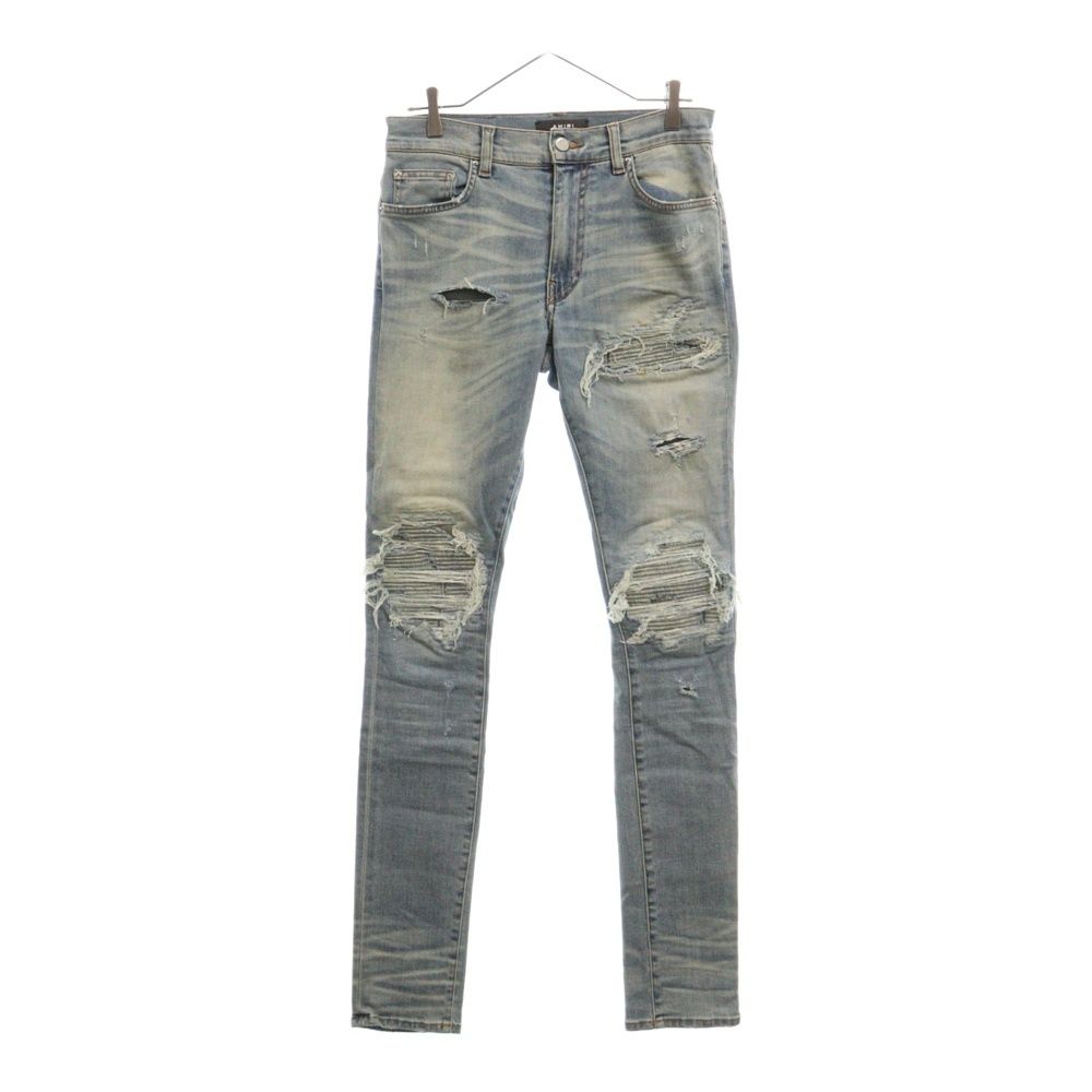 AMIRI (アミリ) MX1 JEANS 蛇腹切替ダメージ加工バイカースキニー 
