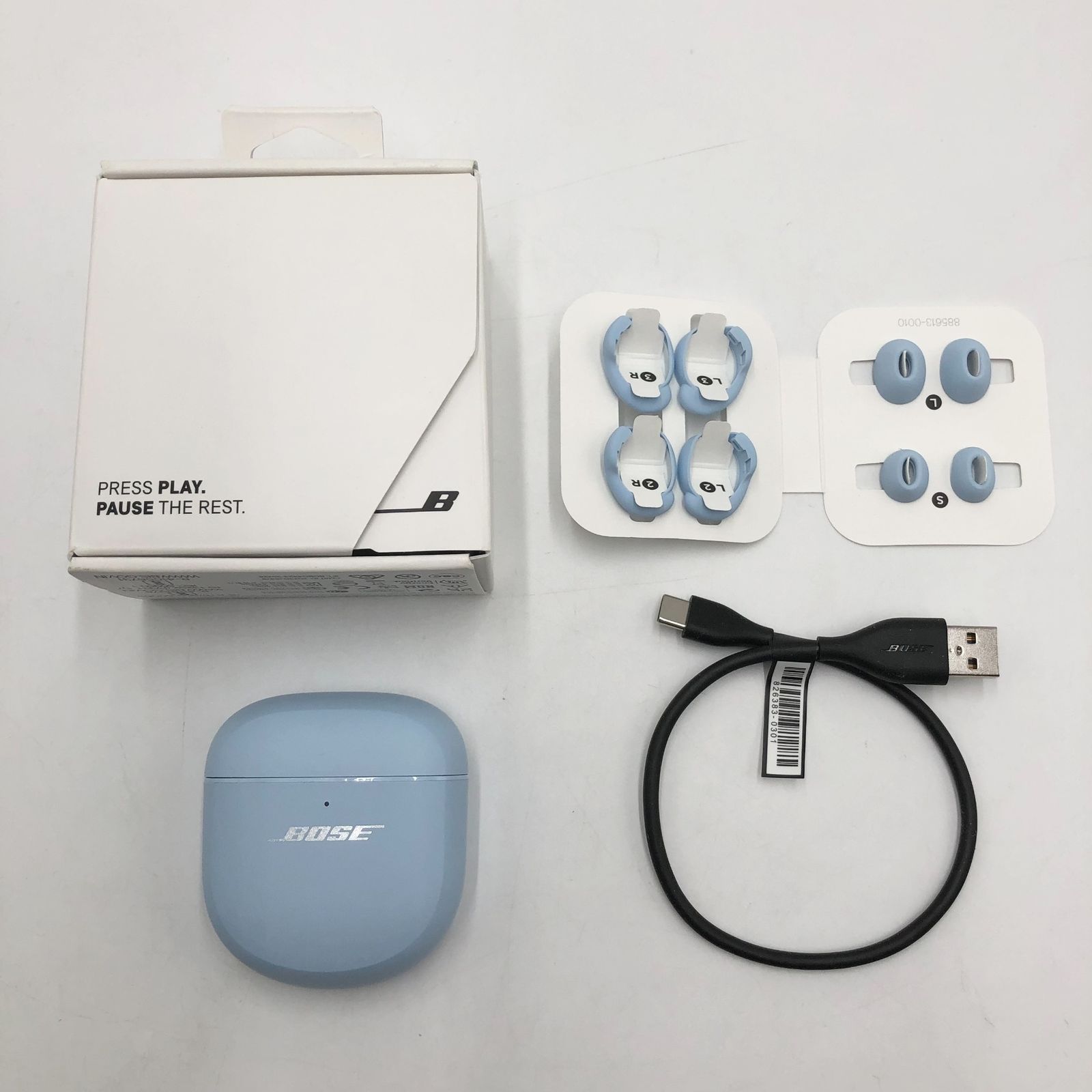 Bose QuietComfort Ultra Earbuds LE ノイズキャンセリング Bluetooth 完全ワイヤレス イヤホン 空間オーディオ マイク付 最大6時間再生 急速充電 ムーンストーンブルー