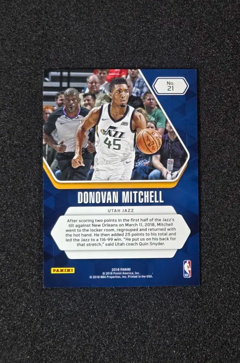 Donovan Mitchell ルーキーカード Utah Jazz Donovan Mitchell 2017-18