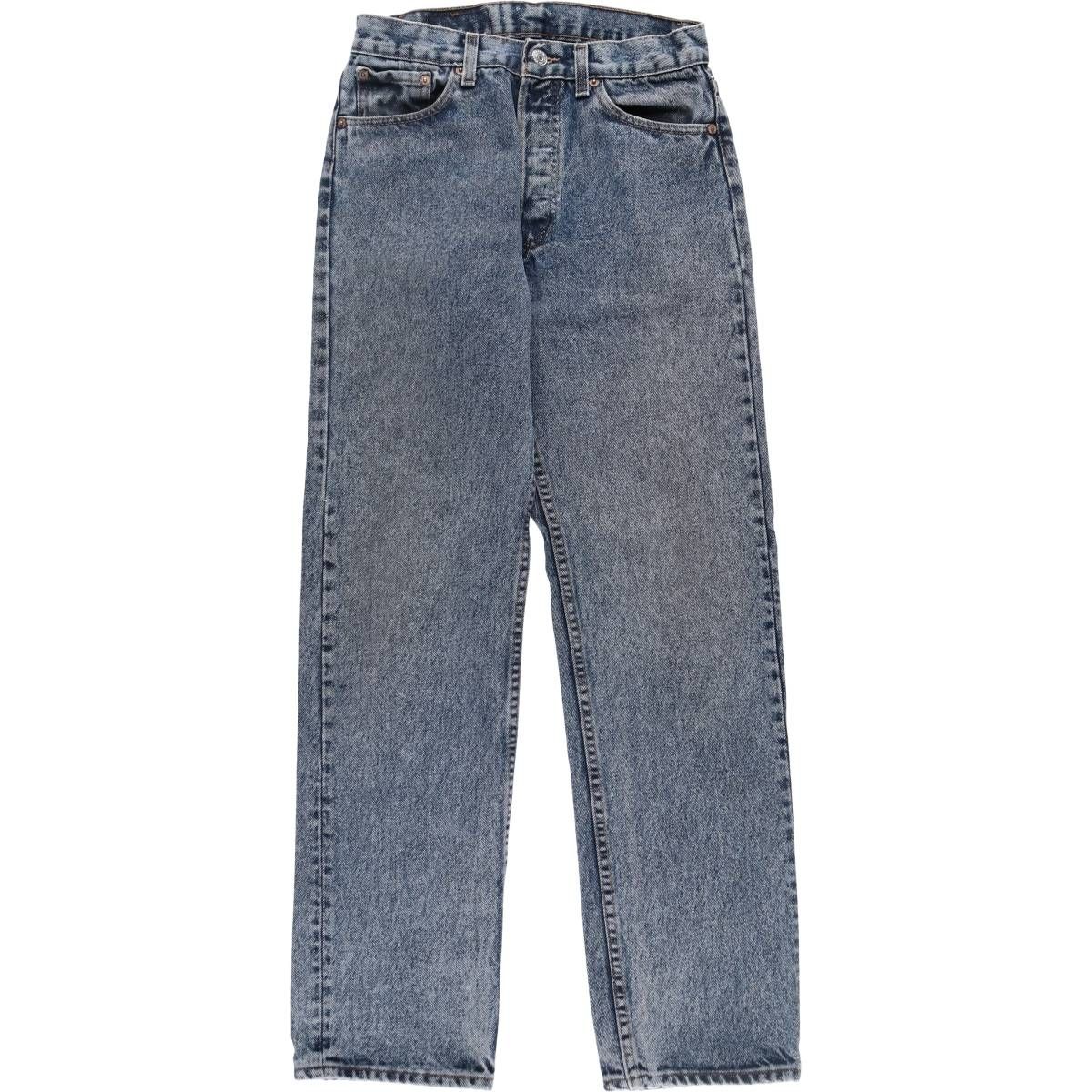 古着 90年代 リーバイス Levi s 501-0165 ケミカルウォッシュ ストレートデニムパンツ レディースL w28 相当|eaa511742