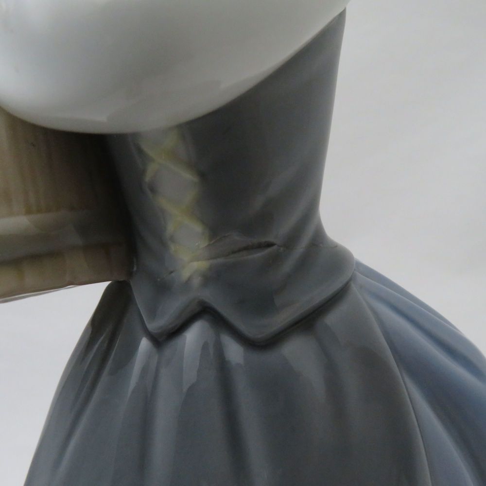 難有 LLADRO リヤドロ 1416 大事な花かご フィギュリン フラワー