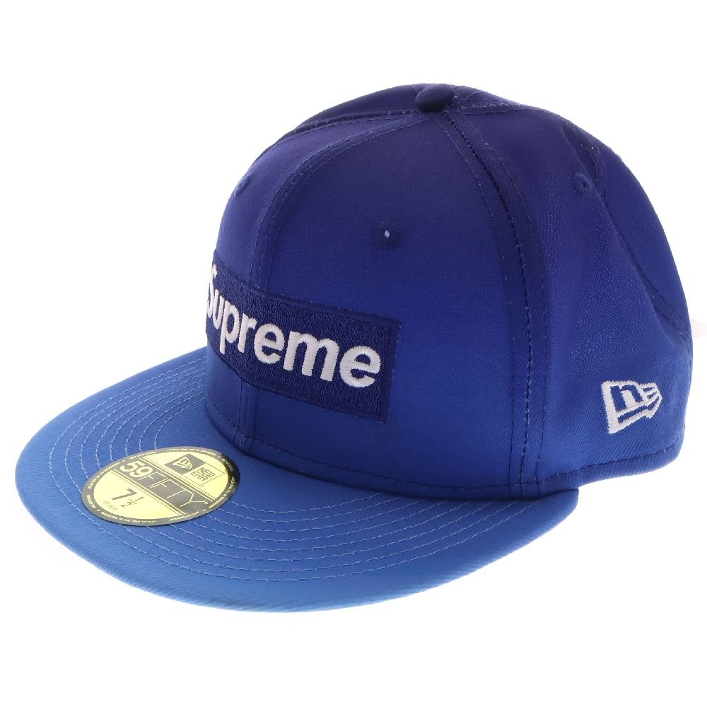 SUPREME シュプリーム 23SS ×NEW ERA Gradient Box Logo Cap ニューエラ グラディエント ボックスロゴ ベースボールキャップ 帽子 ブルー
