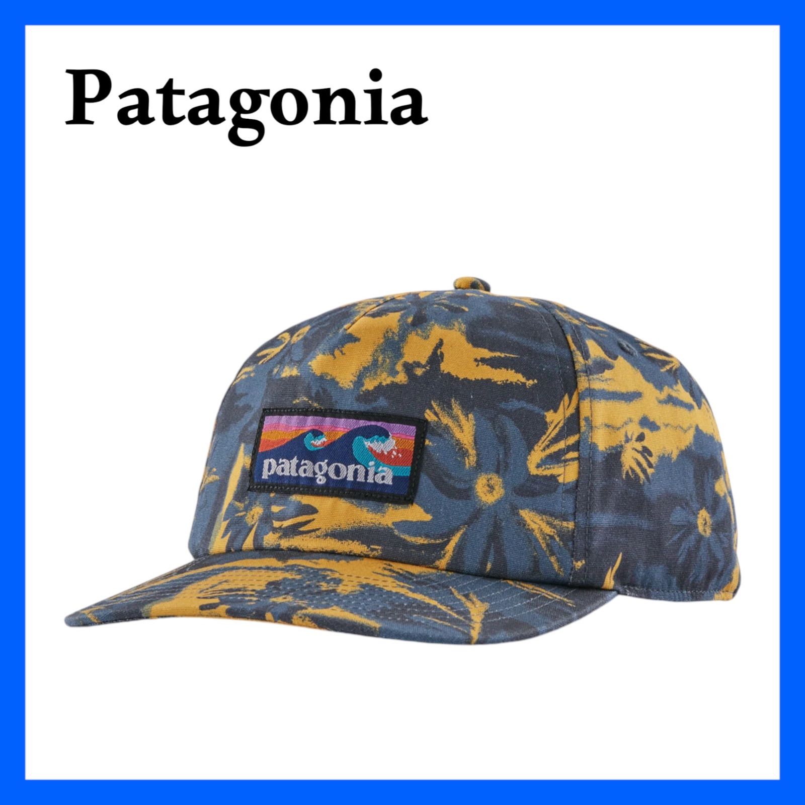 【美品】 Patagonia パタゴニア 38278 キャップ パタゴニア ボードショーツ・ラベル・ファンフェアラー