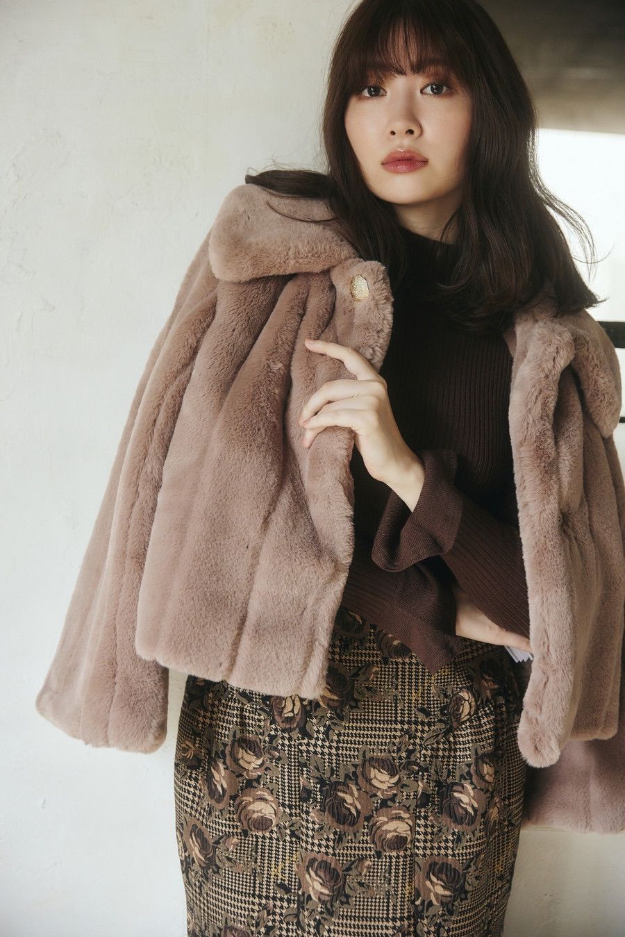 Her lip to ♡ Winter Love Faux Fur Coat