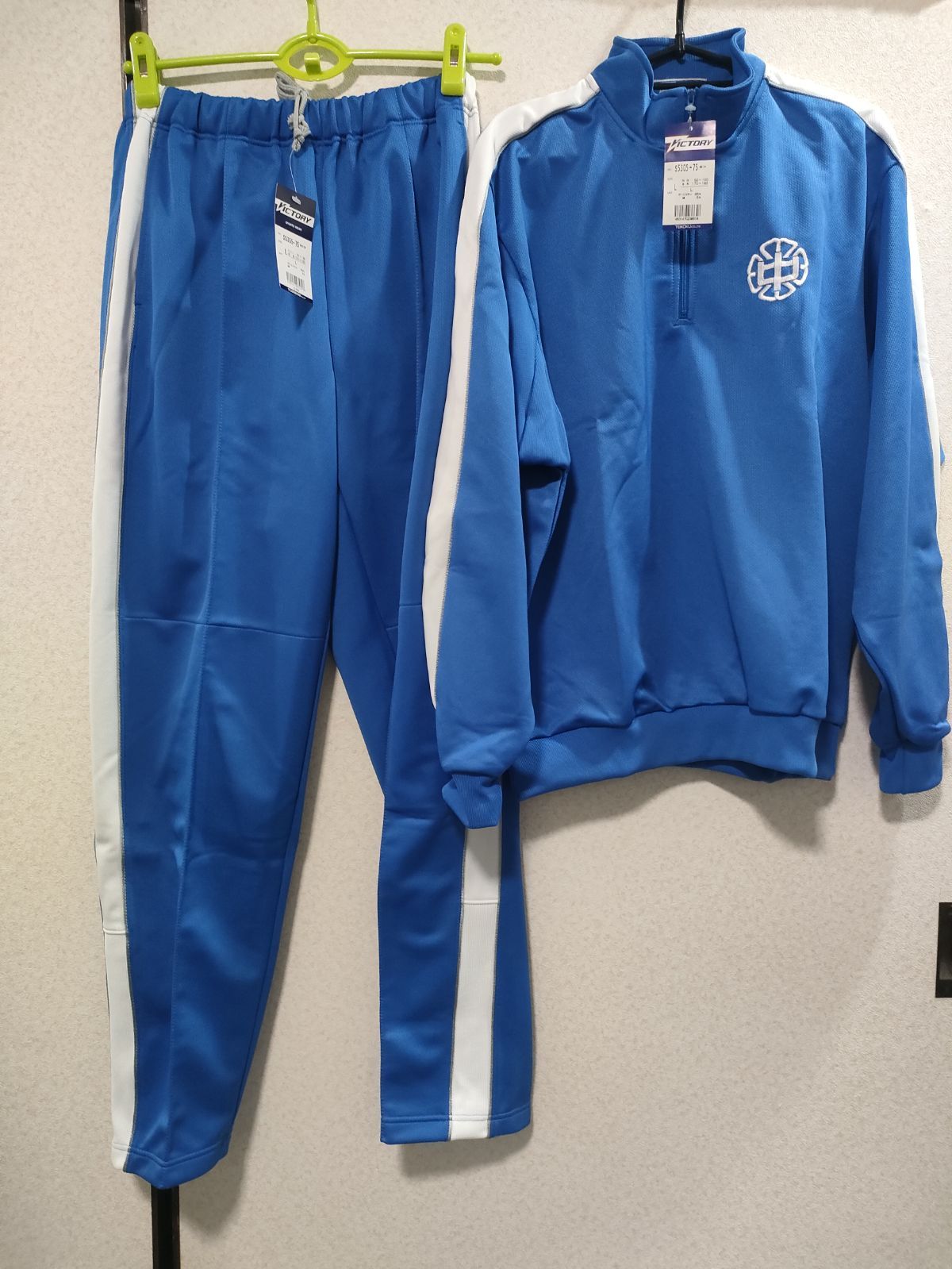 新品】 体操着 トンボ TOMBO 体操服 中学校 中学 ジャージ トレーニングパンツ 高校 学校 ブルー 上下セット - メルカリ