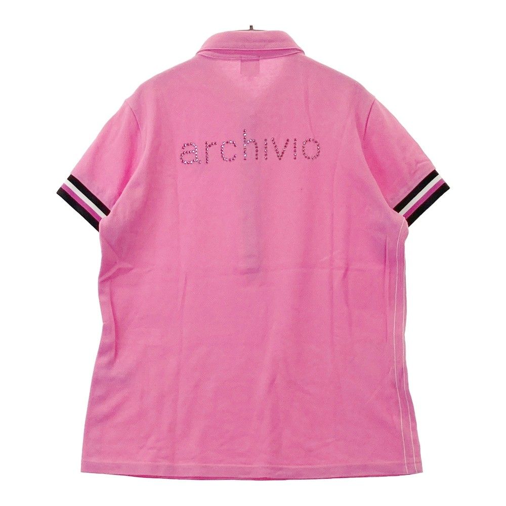 サイズ：40 ARCHIVIO アルチビオ 半袖ポロシャツ ピンク系