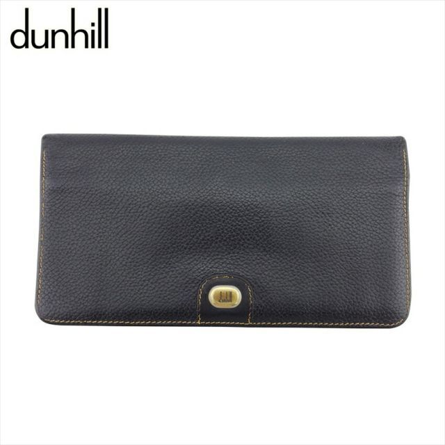 ダンヒル 長札入れ 札入れ メンズ ロゴプレート ブラック ゴールド レザー dunhill L3767 - ショッピングを通販