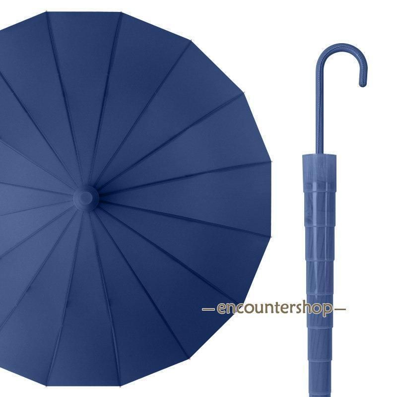 雨傘 長傘 レディース メンズ 16本骨 通勤 通学 スライドカバー付き 長柄 日傘 おしゃれ 梅雨 頑丈 大きめ 高温対策 7P7U786