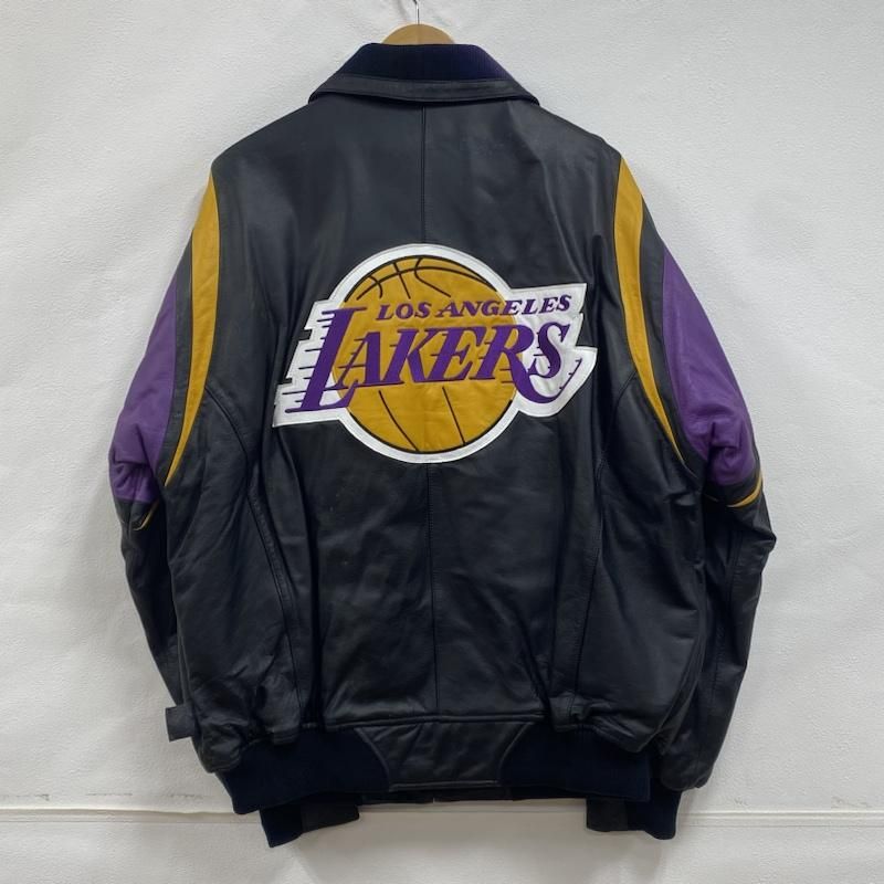 VINTAGE ヴィンテージ ジャケット、上着 レザージャケット G-III CARL BANKS 90's NBA レイカーズ LAKERS  スタジャン アワード L