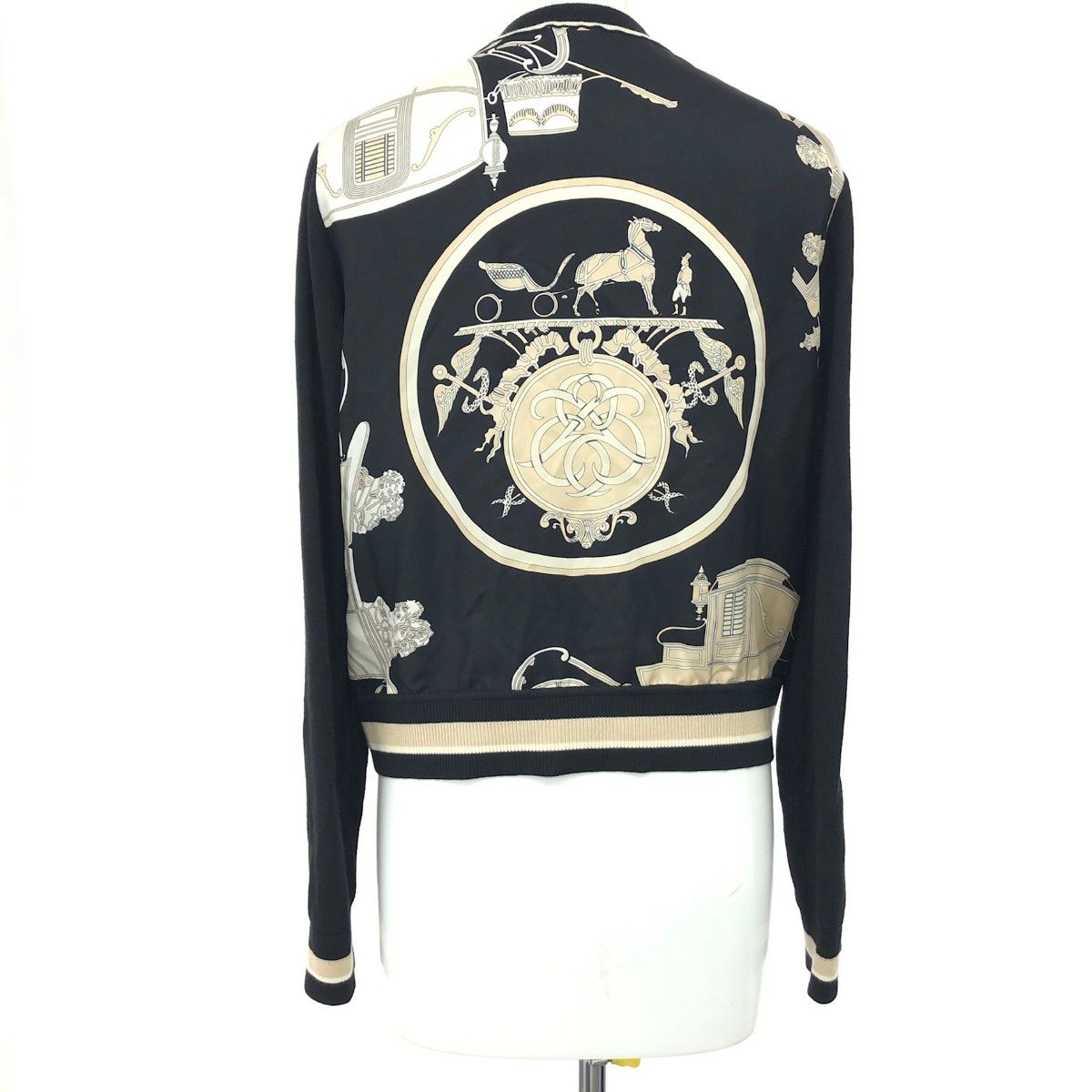 エルメス HERMES カシミアニットカーディガンツイルレーヌ