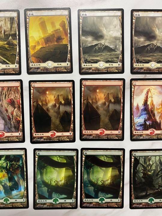 MTG ZEN ボーダーレス基本土地 22枚セット （日本語21枚 英語1枚