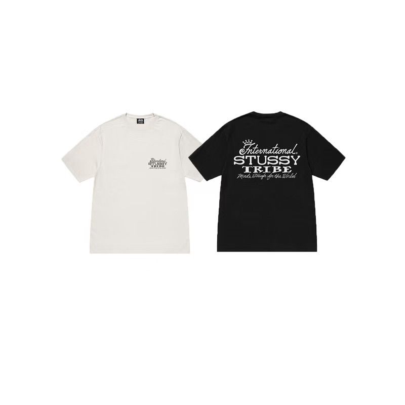【ユニセックス】STUSSY シンプル コットン ロゴ Tシャツ 新品 未使用STUSSY ステューシー ロゴプリント 半袖Tシャツ ユニ