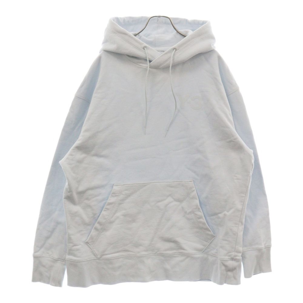 Y-3 (ワイスリー) CLASSIC CHEST LOGO HOODIE クラシックチェスト フロントロゴ スウェット プルオーバーパーカー  ライトブルー HB3448