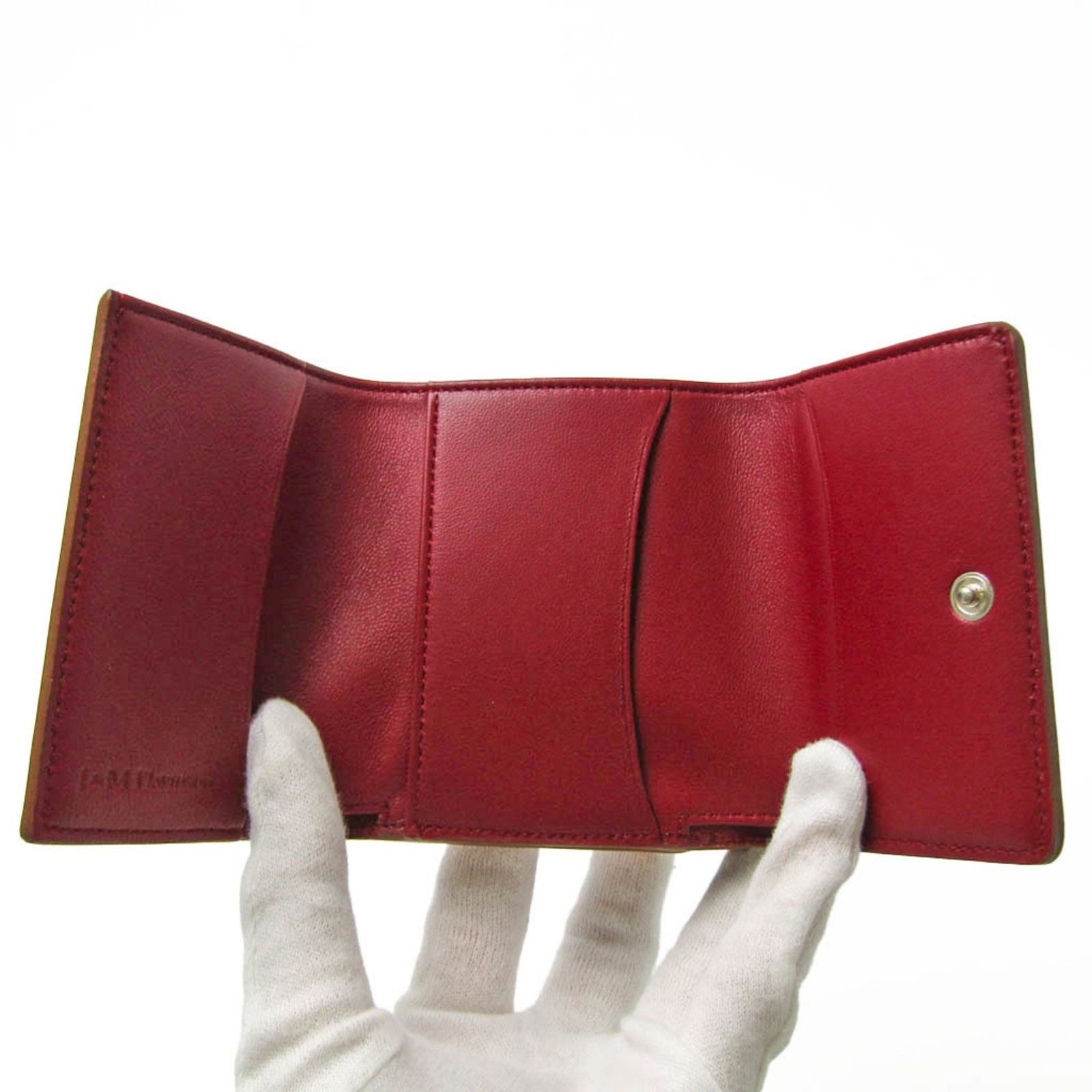 ジェイアンドエムデヴィッドソン(J&M Davidson) FOLDING WALLET 10232N レディース レザー 財布（三つ折り） ブラウン,キャメル