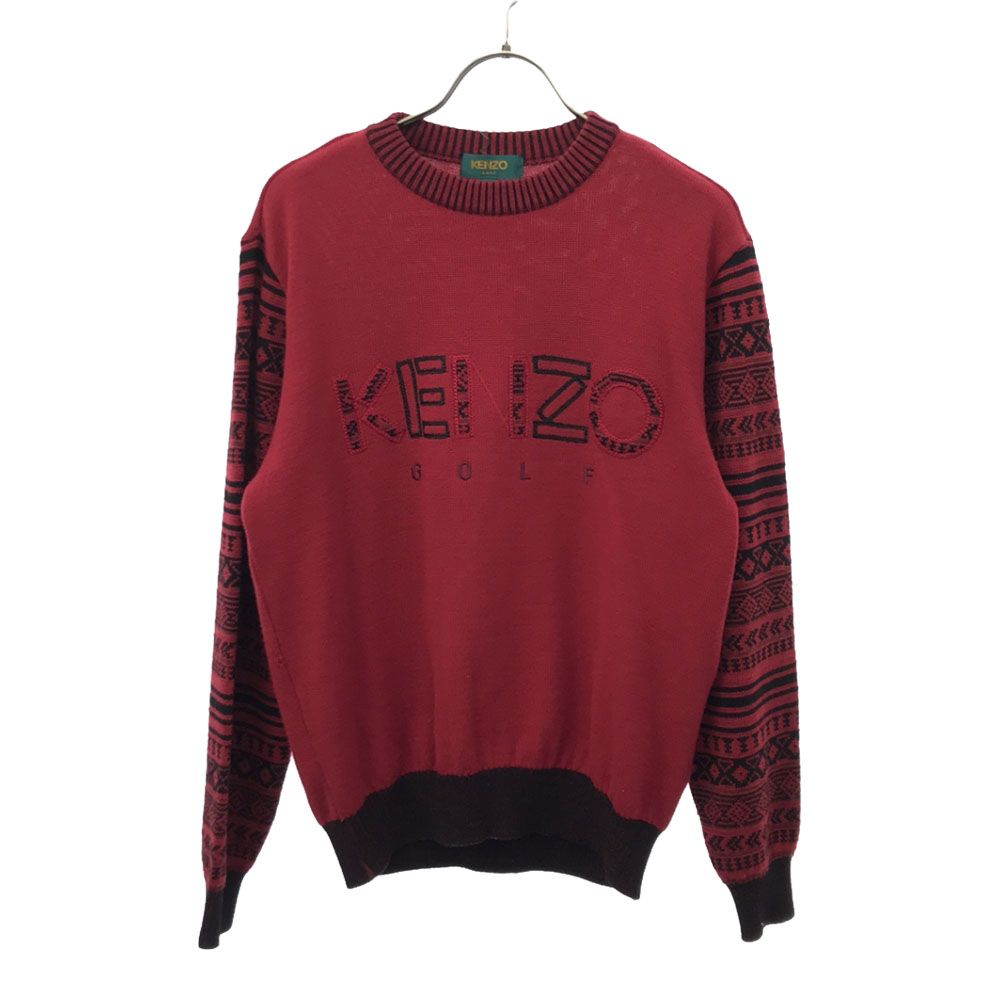 ケンゾーゴルフ 日本製 ゴルフ 長袖 セーター 1 レッド系 KENZO GOLF ニット メンズ ケンゾーゴルフ 日本製 ゴルフ 長袖 セーター 1 レッド系 KENZO