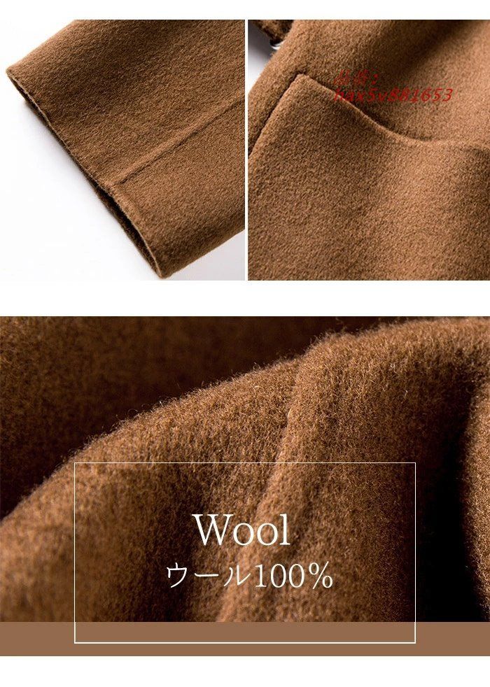 コート ウール チェスターコート レディース ウールコート ダブルフェイス 厚手 アウター コートジャケット 長袖 ミドル丈 防風コート ピークドラペル hax5v881653 GULLKHAN_COM