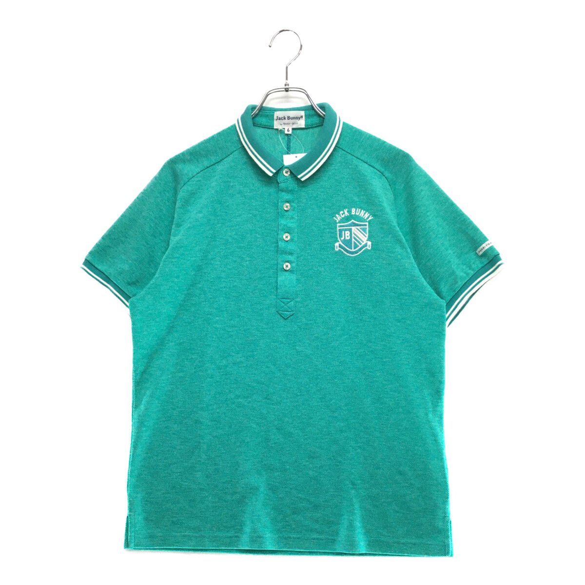 Jack Bunny!! ポロシャツ サイズ6 新品未使用 新品】JACK BUNNY ジャックバニー 半袖ポロシャツ ピンク系 6