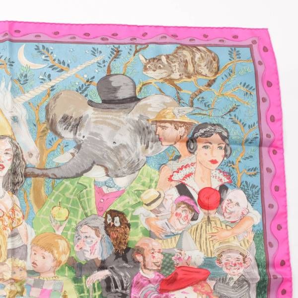 エルメス カレ90 おとぎ話 FAIRYTALES シルク スカーフ マルチ