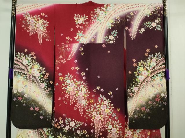 平和屋1□極上 越後十日町の一流染匠 桐屋・翠山工房 訪問着・長襦袢