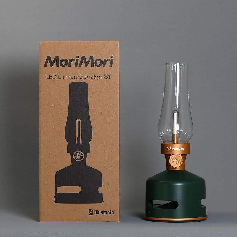 MoriMori LED Lantern Speaker S 1 ランタンスピーカー GREEN ダークグリーン色 FLS-2101-DG 充電式 USB Type-C Bluetooth 5.1 IPX 4 0