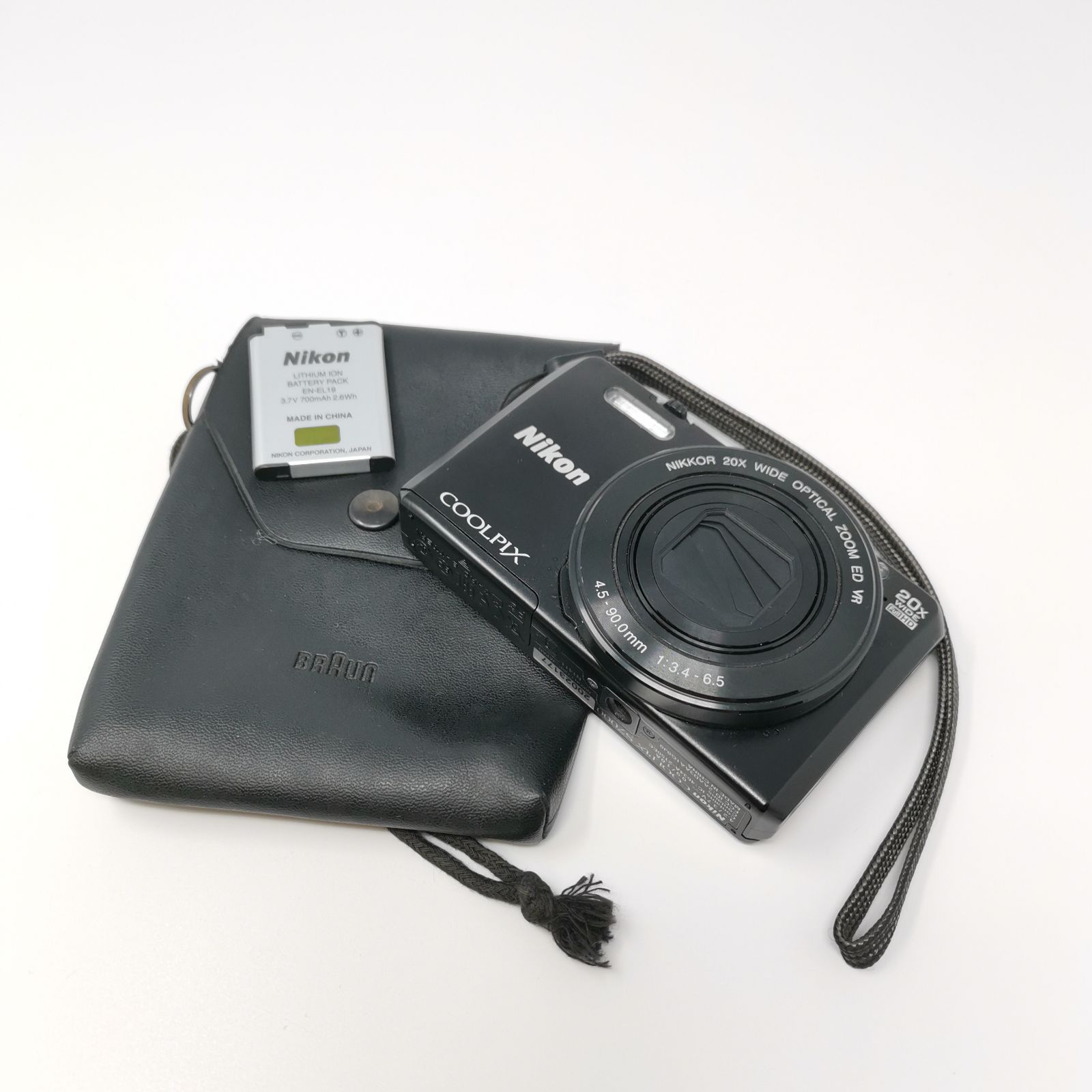 Nikon coolpix ブラック デジカメ S7000 動作確認済み 充電器あり 