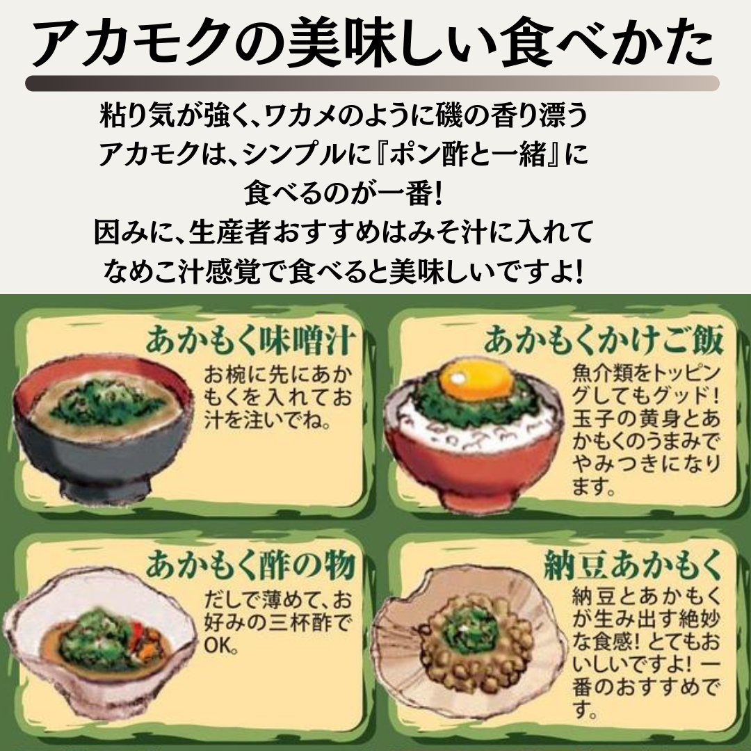 【天然アカモク】玄界灘の海成のアカモク　あかもく900ｇ|海成
