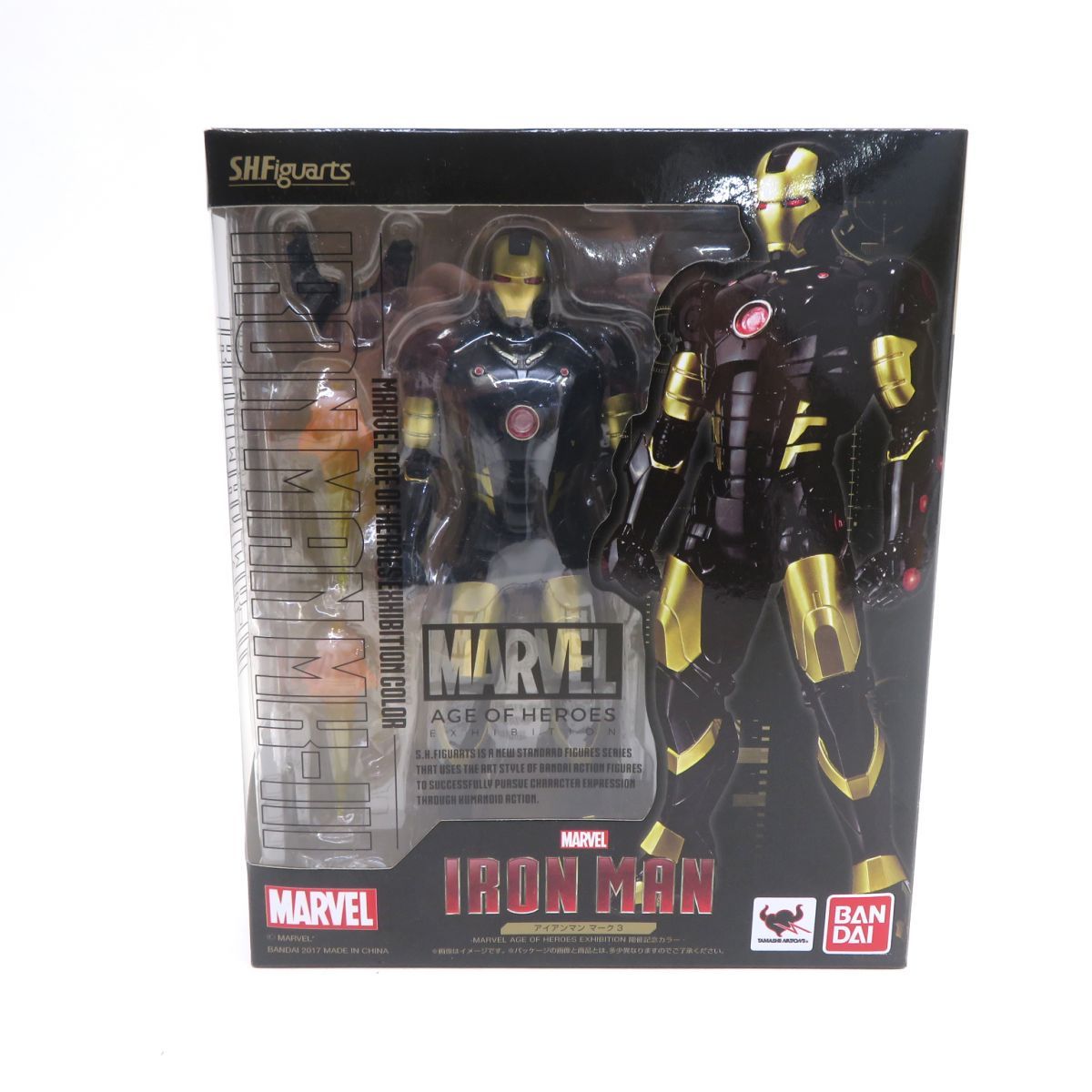【未開封】BANDAI バンダイ S.H.Figuarts フィギュアーツ アイアンマン マーク3 MARVEL AGE OF HEROES EXHIBITION COLOR