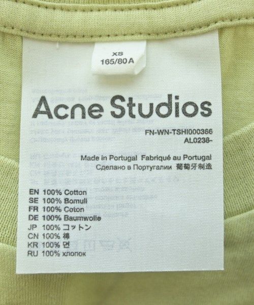  Acne Studios Tシャツ カットソー レディース 古着 半袖(Tシャツ) Tシャツ カットソー