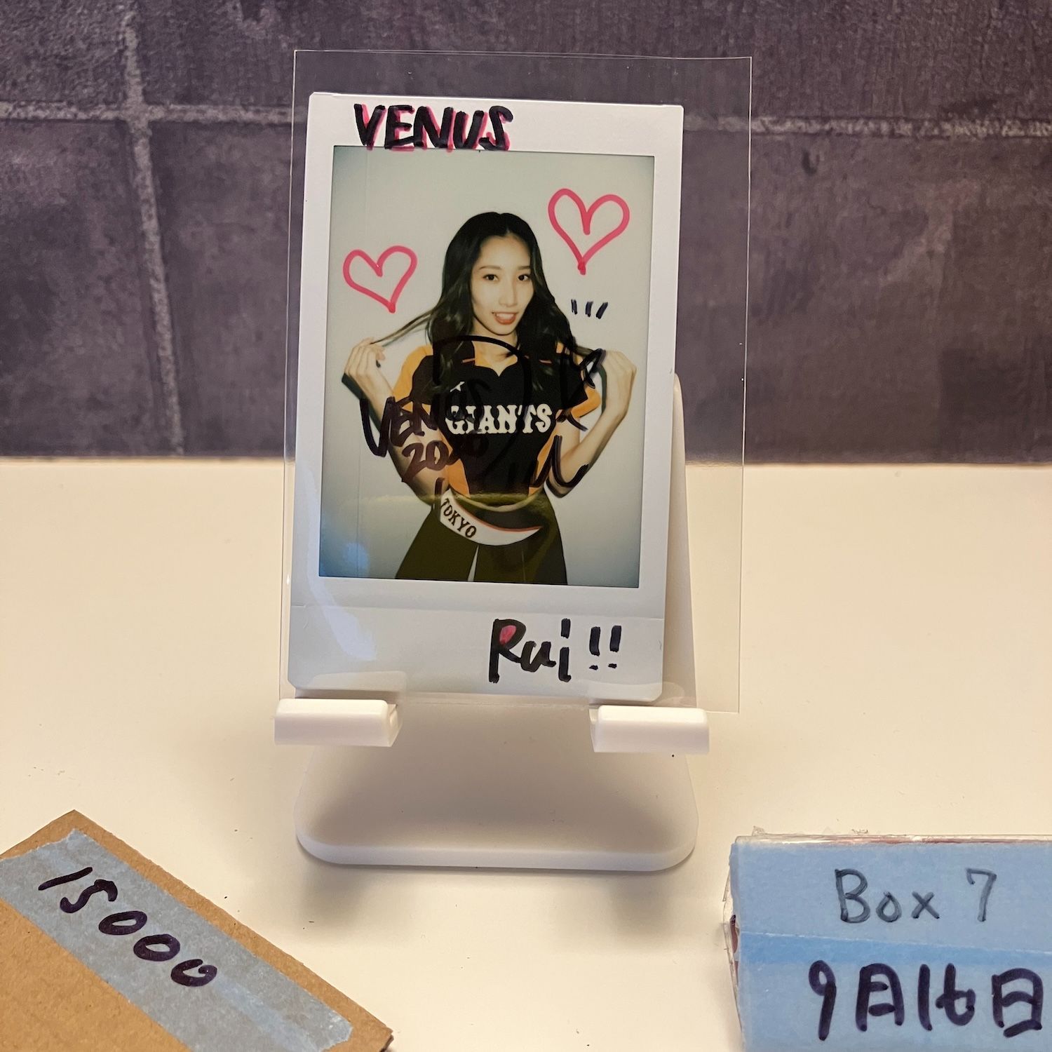2020 BBM VENUS 春日谷るい 7|10 直筆サイン 読売ジャイアンツ チェキ チア カード