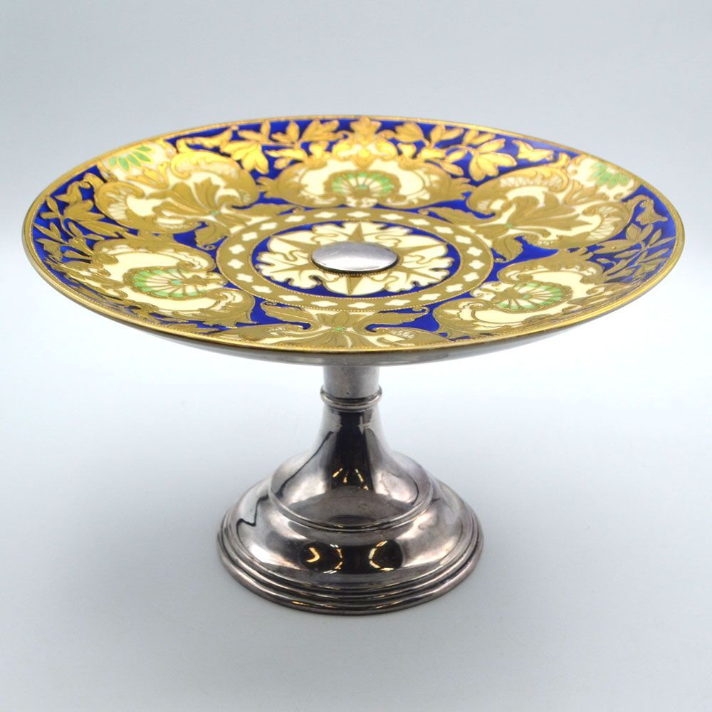 オールドノリタケ マルキ 盛り上げ金彩 ハンドペイント24cm 1910年