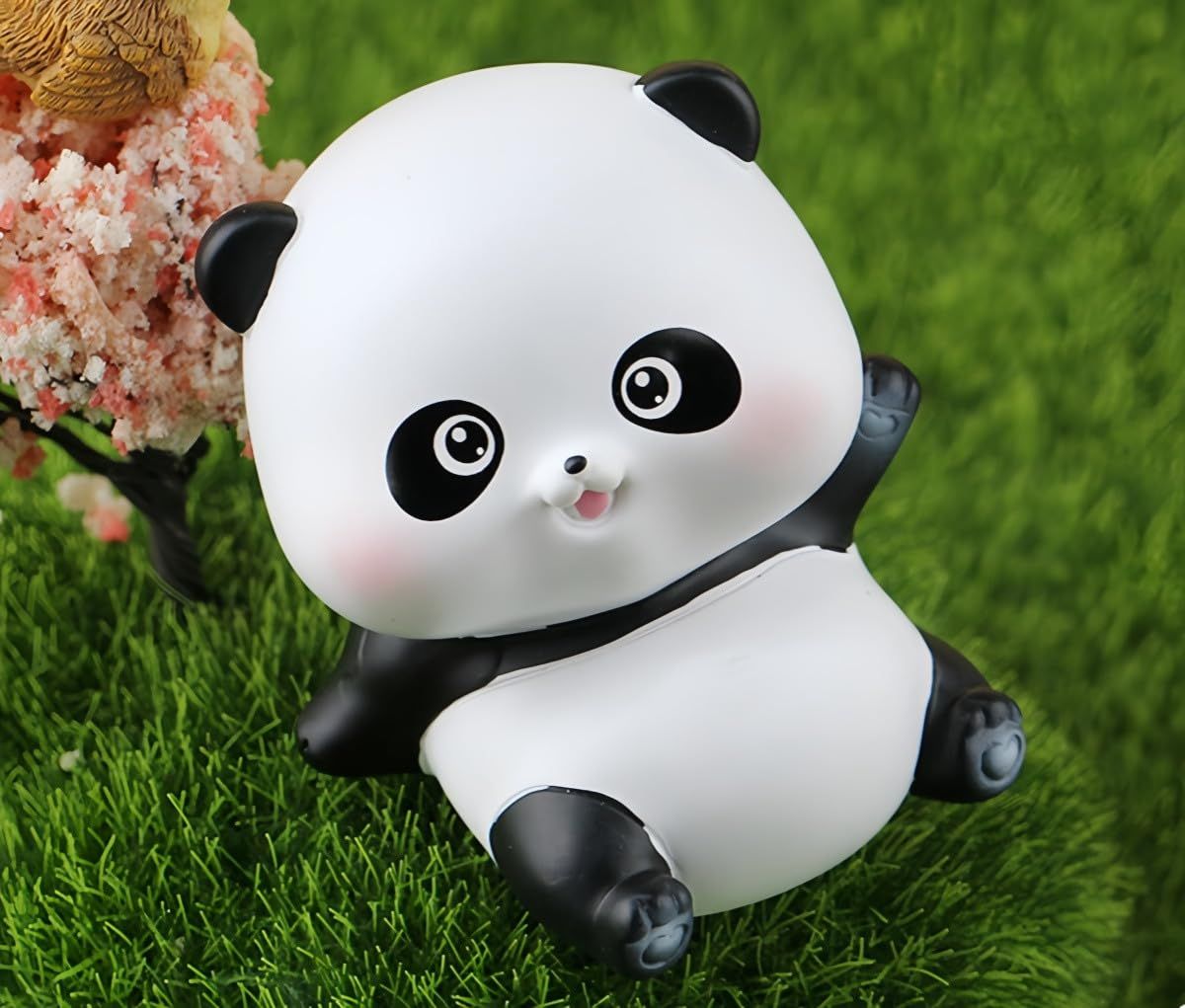 博 パンダ グッズ もちもちパンダ 置き物 車 インテリア 動物 フィギュア パンダグッズ 動物グッズ ミニパンダ置物 パンダもおしゃれなセット 小さな癒し 開運 商売繁盛 厄除け 焼き物のパンダ置物 雑貨として プレゼント 幸運を呼び込むパンダ 開店祝いや 