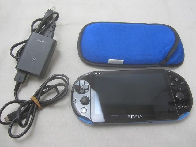 中古品 ゲーム PS Vita 本体 PCH-2000 ブルー/ブラック 動作品 充電器・8GBメモリースティック付き 中古品 ゲーム PS Vita 本体 PCH-2000 ブルー/ブラック 動作品