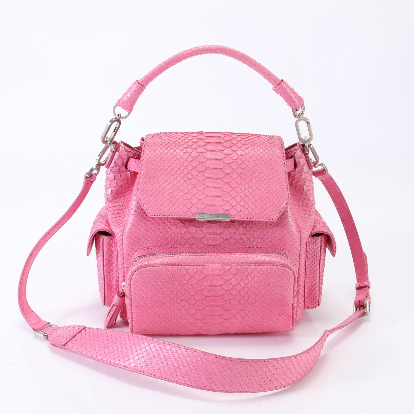 新品同様 kabasthorie パイソン レザー 2WAY ショルダーバッグ 斜め 