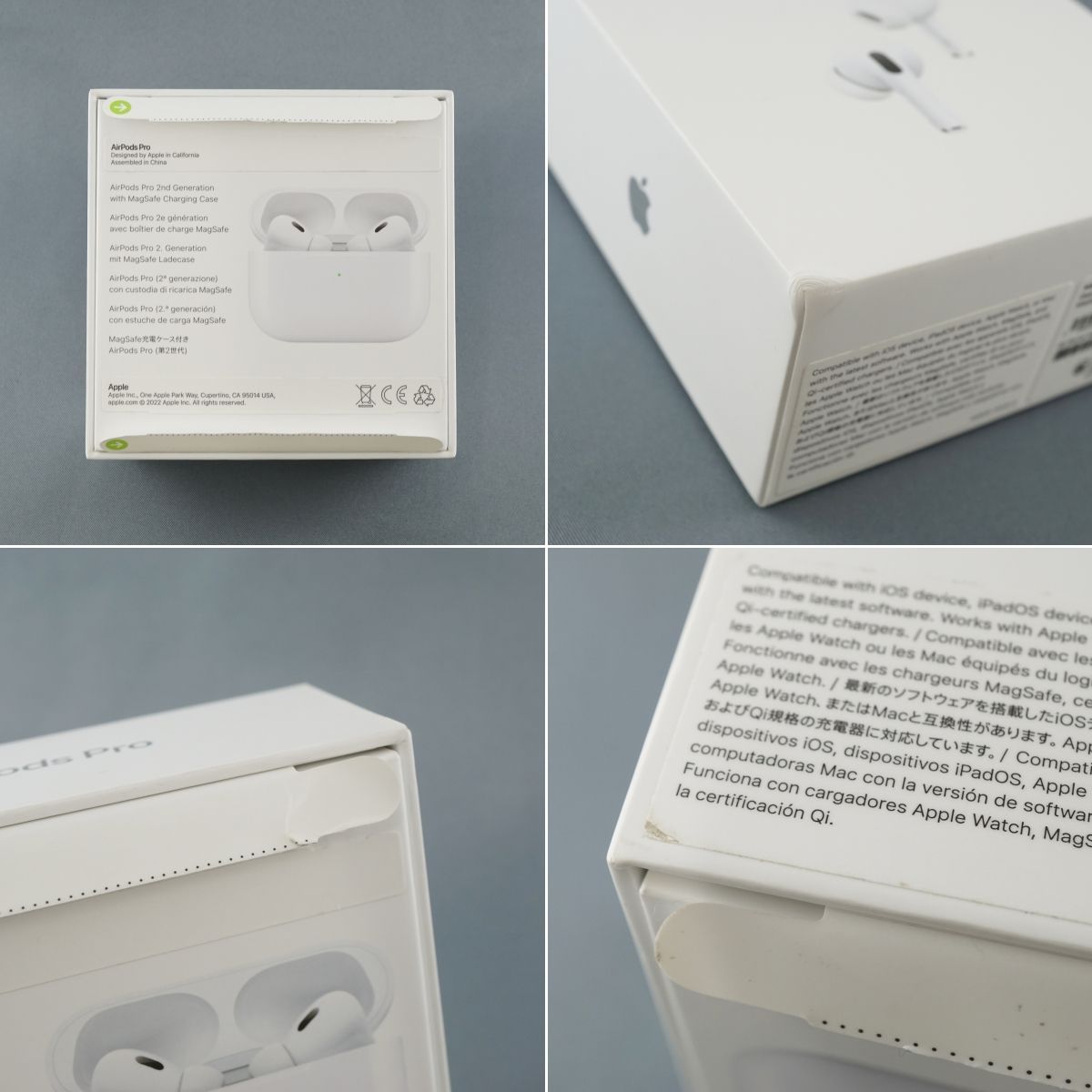 Apple AirPods Pro 第二世代 USED極美品 エアーポッズ プロ ワイヤレスイヤホン MagSafe充電ケース Lightning  MQD83J/A 完動品 V0598 - メルカリ