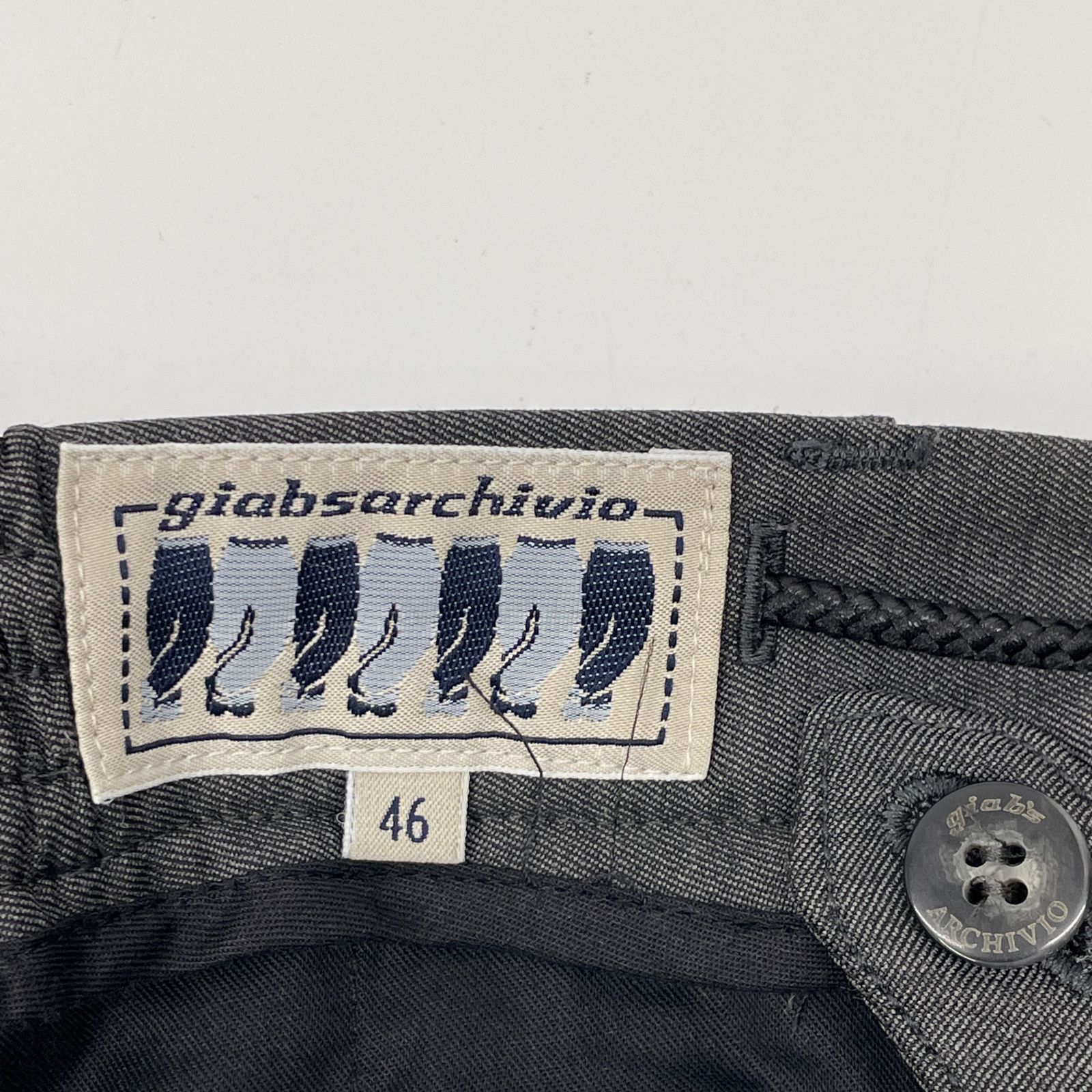 【未使用級】ring別注 giab's ARCHIVIO スラックス 46 giab's ARCHIVIO ジャブスアルキヴィオ 【RING別注】ｸﾞﾚｰ ring