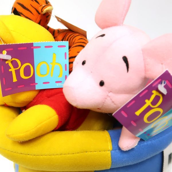 Pooh くまのプーさん ぬいぐるみ セット 蜜壺 ティガ― ピグレット 新品