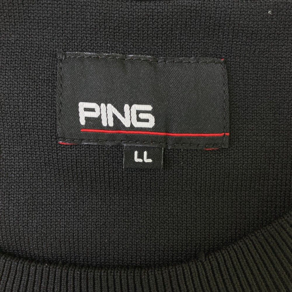 【限定特価】 サイズ：LL PING [240101464662 ブラック系 ニットセーター ピン メンズウェア