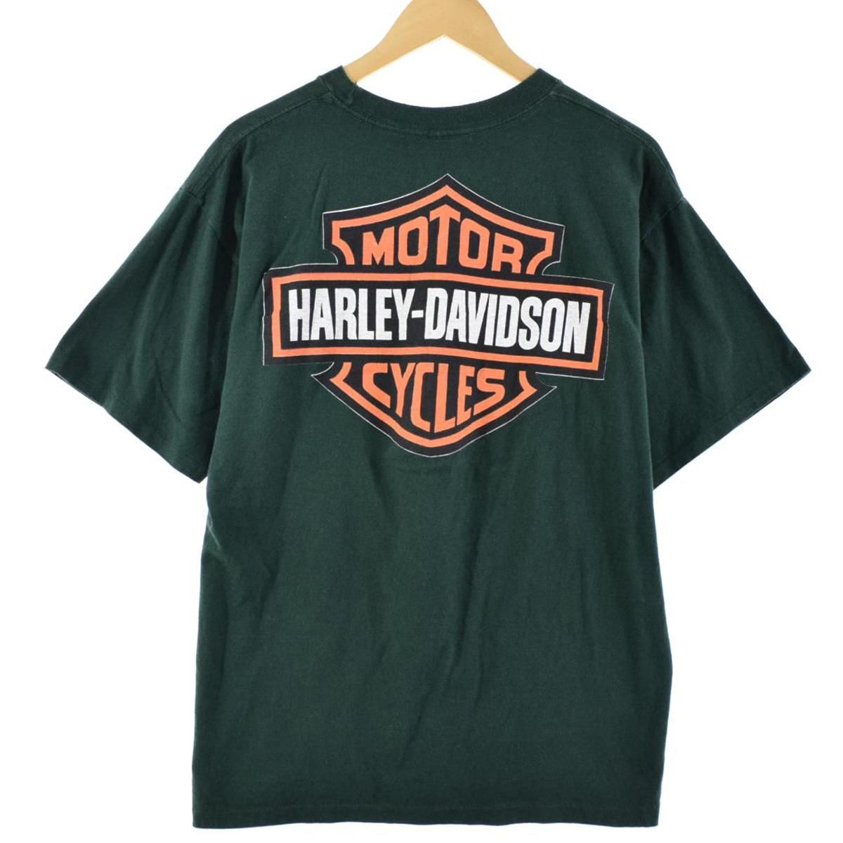 ハーレーダビッドソン Harley-Davidson サーマル モーターサイクル バイクTシャツ メンズXXL /eaa370828