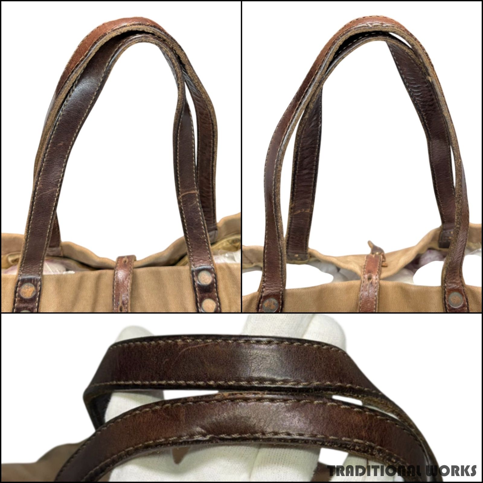 RRL ダブルアールエル CANVAS LEATHER TOTE BAG キャンバス