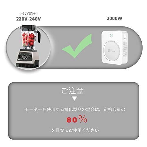 数量限定】LVYUAN（リョクエン）変圧器 2000W 新タイプおしゃれ 昇圧