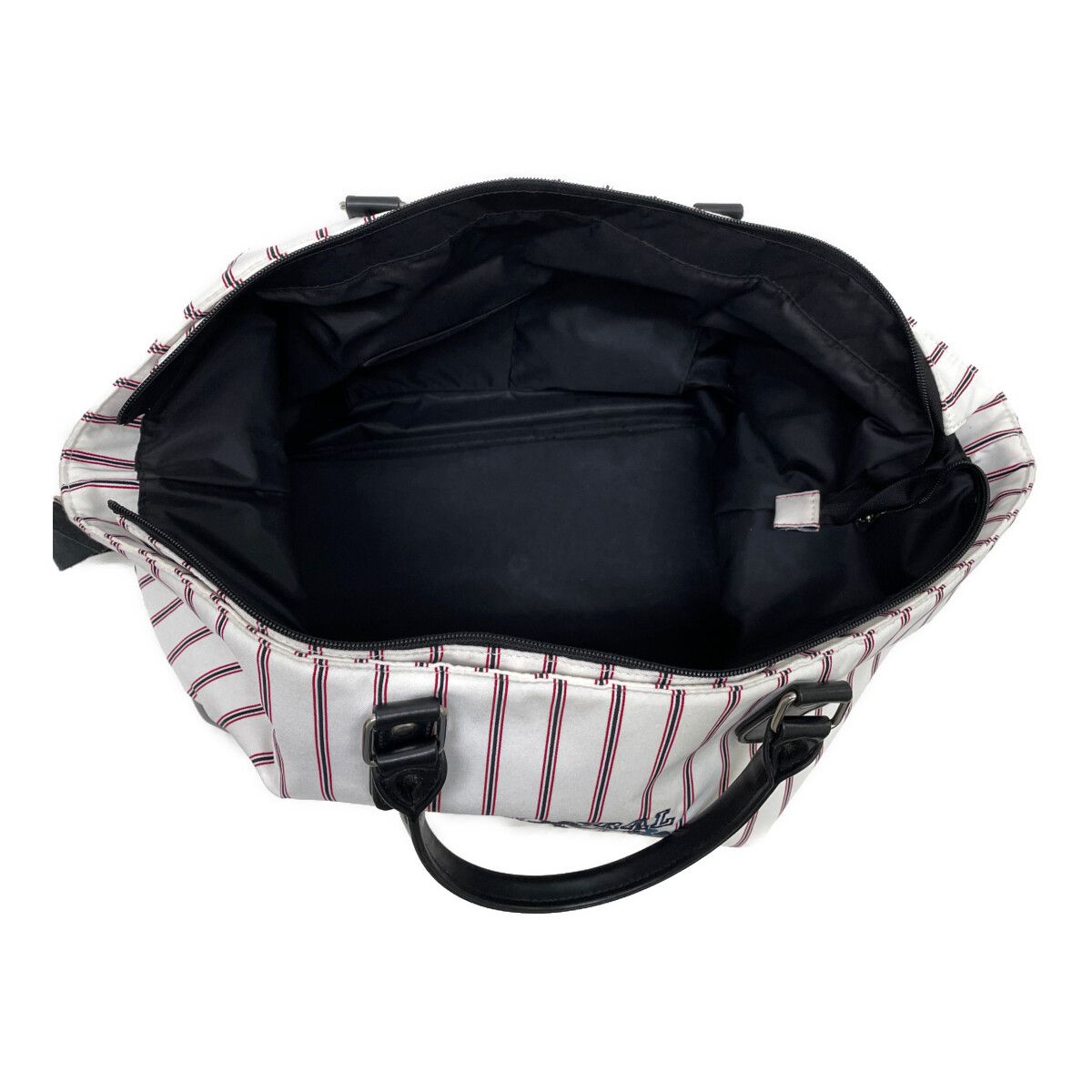 Admiral - coco 中古 アドミラルゴルフ Admiral Golf ボストンバッグ ホワイト 白 トートバッグ ストライプ柄 Admiral Golf アドミラル ゴルフ ボストンバッグ ユニオン