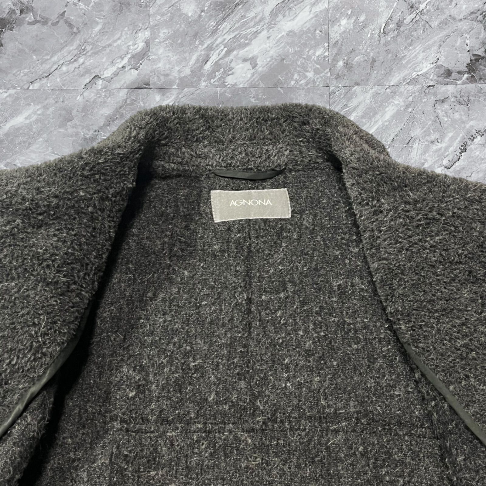 アニオナ ダッフルコート AGNONA アニオナ ダッフルコート アルパカ