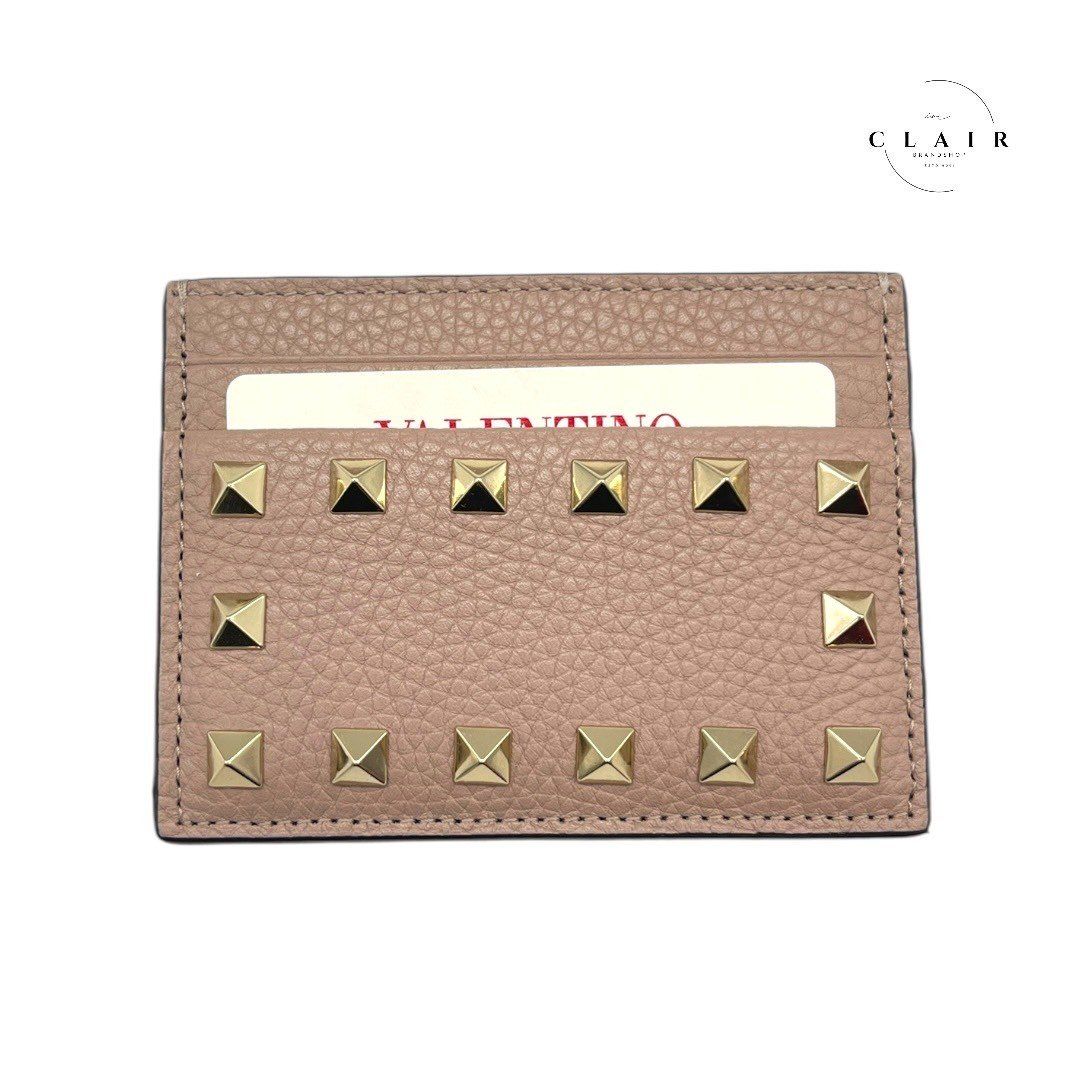 VALENTINO GARAVANI ロックスタッズカードケース ピンク 新品未使用