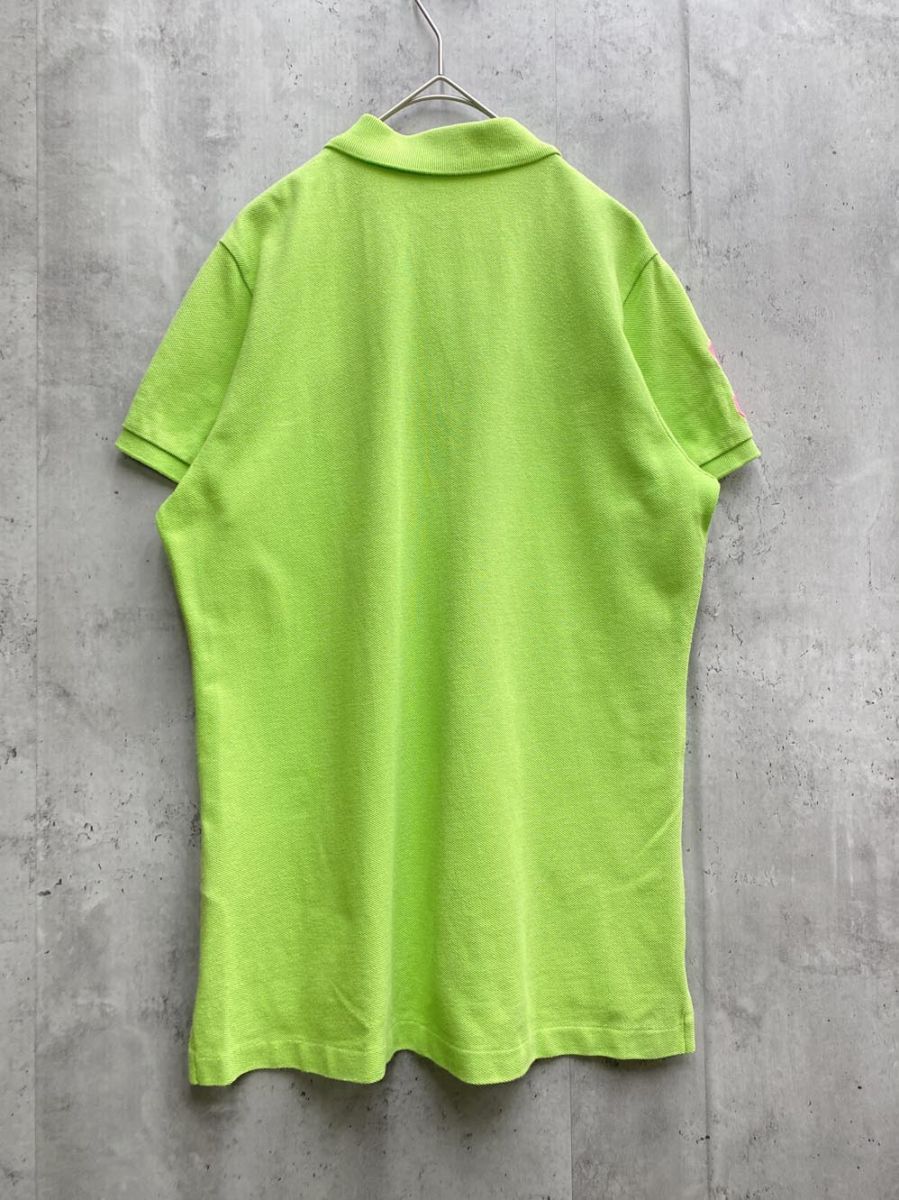 ラルフローレン ビッグポニー ポロシャツ ロゴ 蛍光緑 XS Ralph 美品】y2k ラルフローレン ビックポニー ポロシャツ L グリーン