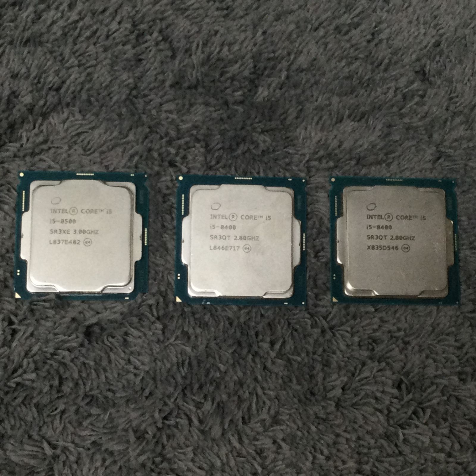 PCパーツ intel core i5 8500 cpu PCパーツ ⑥ INTEL Core i5-8500 / Core i5-8400 計3枚セット CPUまとめ