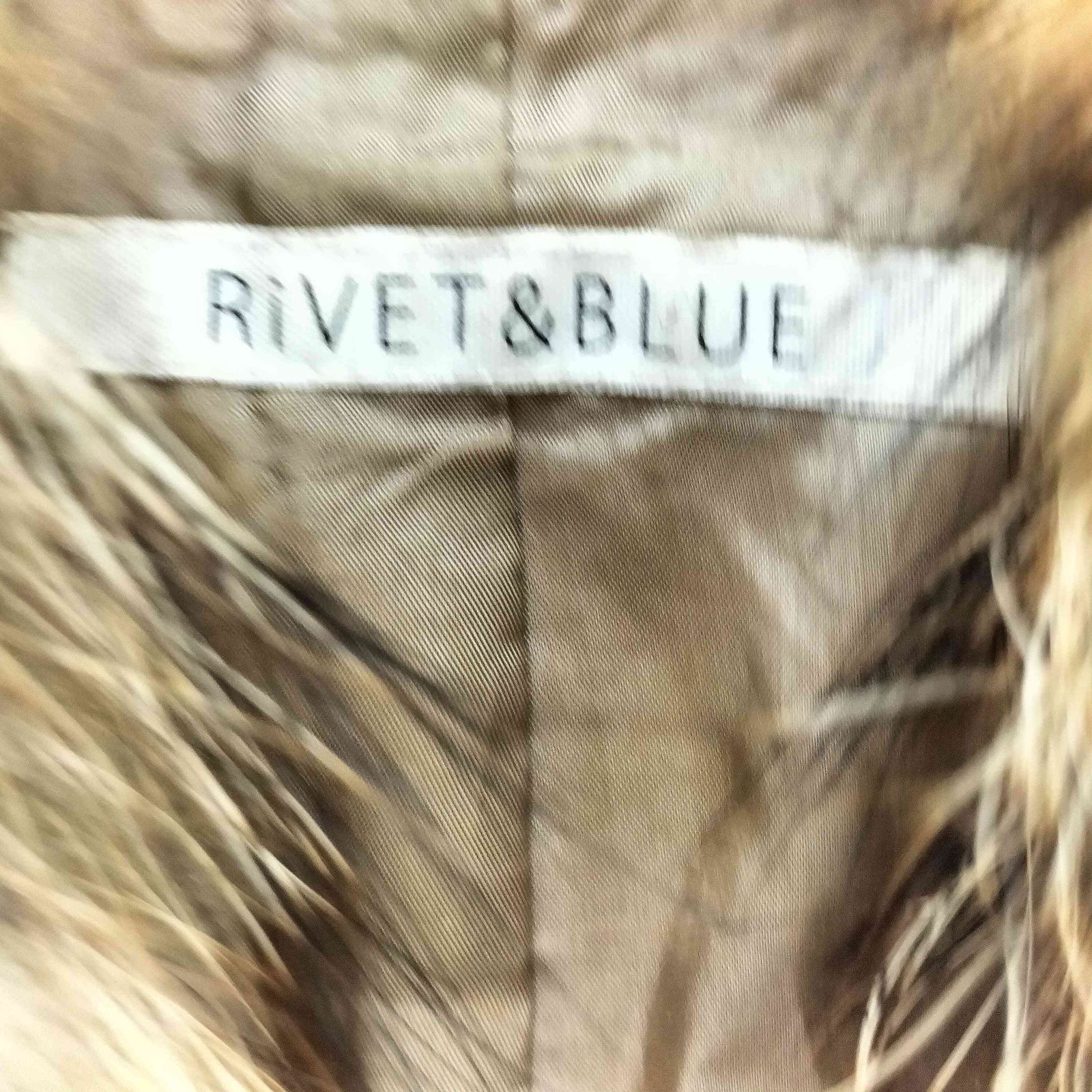 ユーズドフルギ USED古着 Rivet＆Blue ラクーンファー フェイク