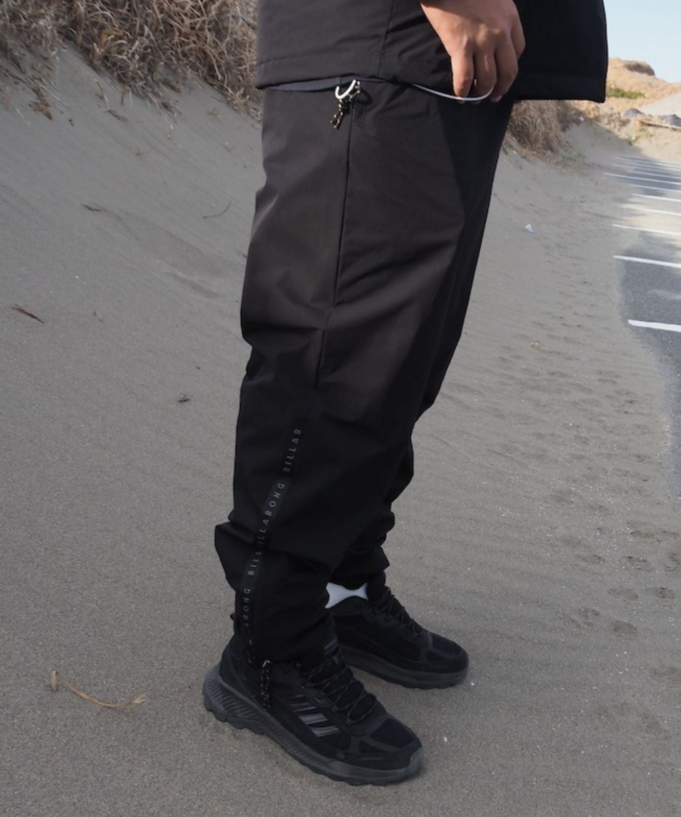 2025秋冬 BILLABONG|ビラボン A|DIV. THERMO MESH セットアップパンツ BLK メンズ BF012712