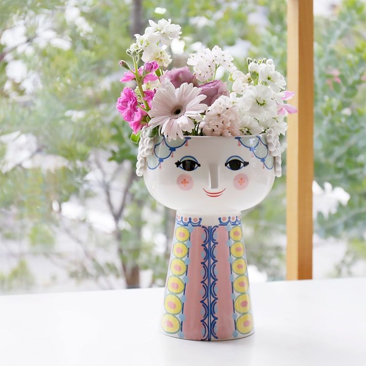 ビヨンヴィンブラッド 花瓶 BJORN WIINBLAD/EVA VASE/PINK/H:23CM - メルカリ